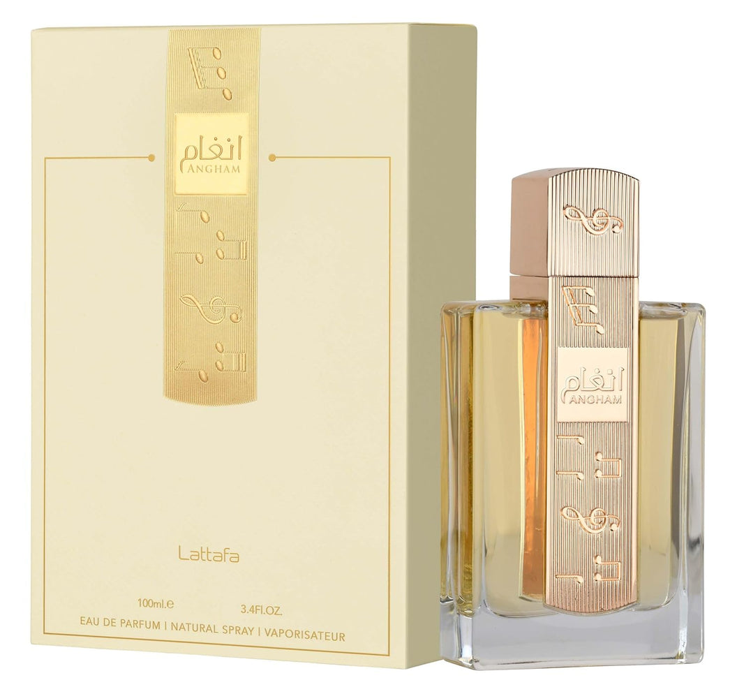 Lattafa Angham - Citrus, Lavender, Musk, Amber, Vanilla - Eau de Parfum Long-Lasting Fragrance for Unisex, 3.40 Ounce / 100 ml-Lattafa Angham - Citrus, Lavender, Musk, Amber, Vanilla - Eau de Parfum Long-Lasting Fragrance for Unisex, 3.40 Ounce / 100 ml