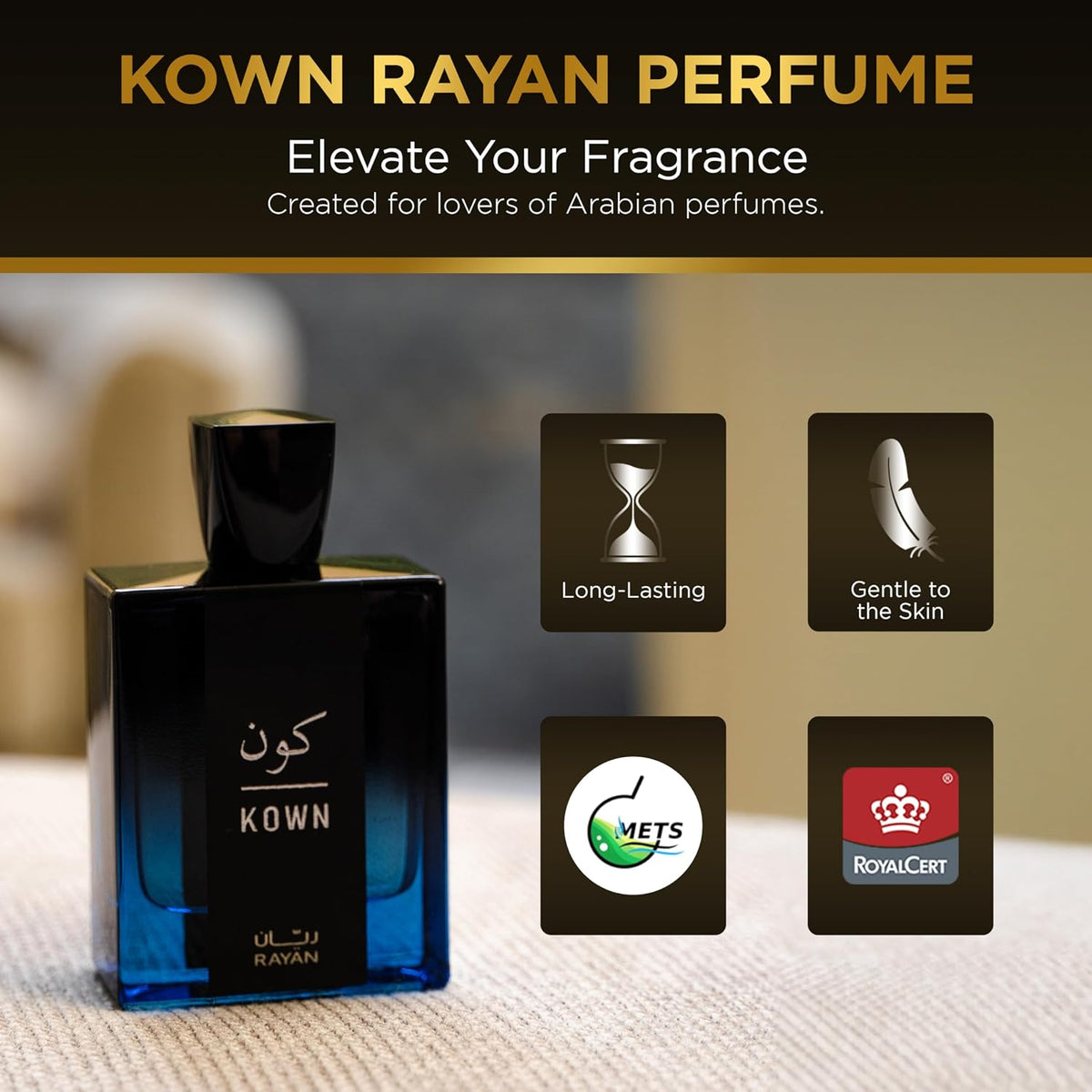 RAYAN Kown - Modern Woody Oud Perfume for Men, Arabian Eau De Parfum, 100mL (3.34 Fl oz) Perfumes Arabes Para Hombres, Long Lasting Perfume with Bergamot, Lavender, Cardamom - A Gift for All Occasions-RAYAN Kown - Modern Woody Oud Perfume for Men, Arabian Eau De Parfum, 100mL (3.34 Fl oz) Perfumes Arabes Para Hombres, Long Lasting Perfume with Bergamot, Lavender, Cardamom - A Gift for All Occasions