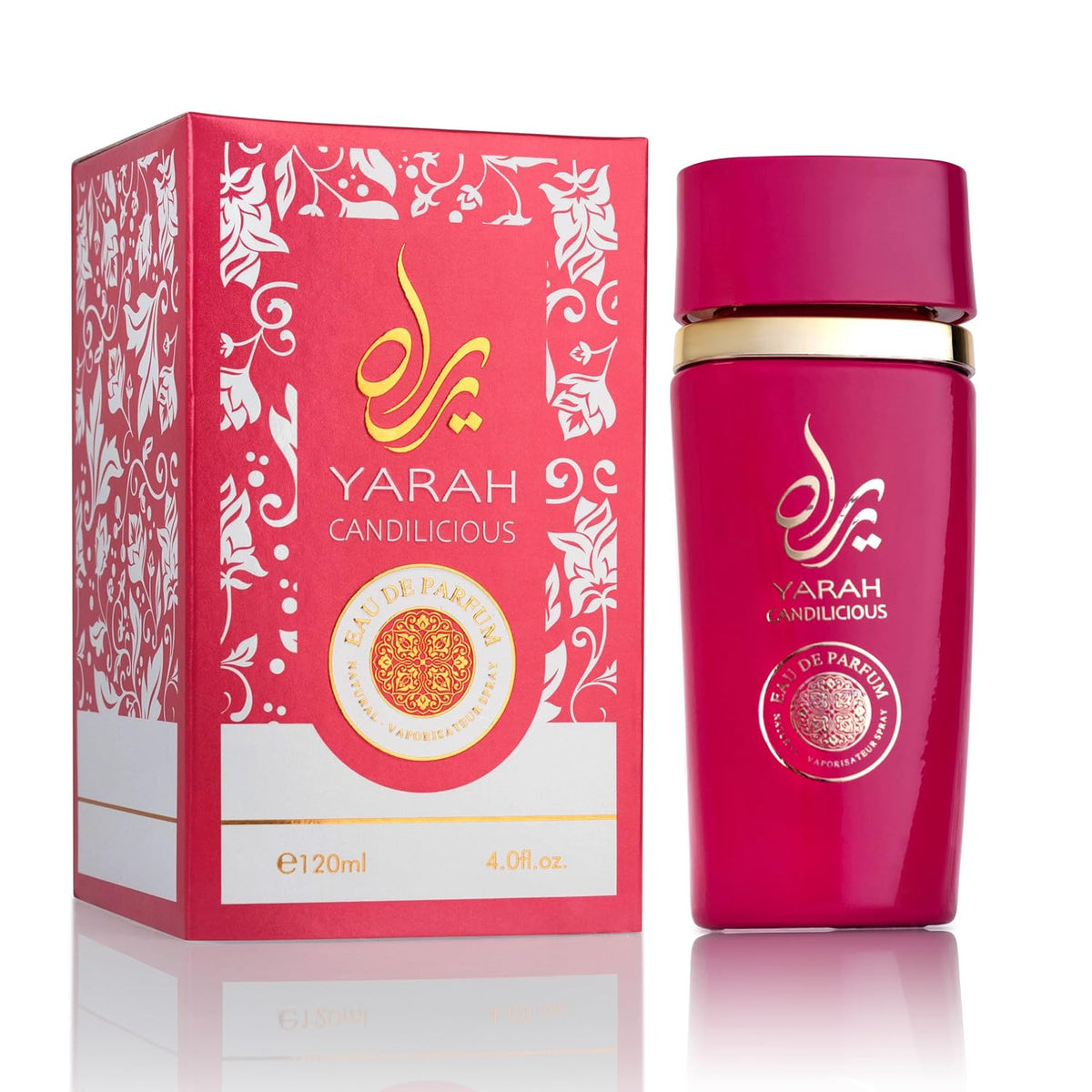 SAADAH Yarah Candilicious Eau De Parfum for Women 4.0 Fl.oz, 120ml Fruity Floral Gourmand Perfume, Sweet Strawberry Vanilla Cotton Candy, Gardenia Amber Musk, Long Lasting Luxury Fragrance-SAADAH Yarah Candilicious Eau De Parfum for Women 4.0 Fl.oz, 120ml Fruity Floral Gourmand Perfume, Sweet Strawberry Vanilla Cotton Candy, Gardenia Amber Musk, Long Lasting Luxury Fragrance
