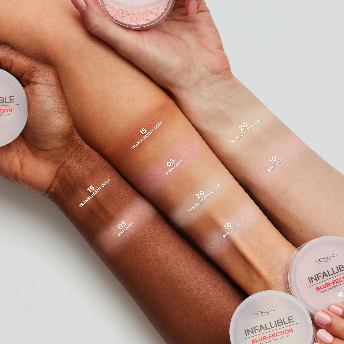 L'Oreal Paris Infallible Blur-fection Longwear Loose Setting Powder, Blurring Face Powder With Up to 24HRs of Wear, Brightening Light Pink, 1 Kit-L'Oreal Paris Infallible Blur-fection Longwear Loose Setting Powder, Blurring Face Powder With Up to 24HRs of Wear, Brightening Light Pink, 1 Kit