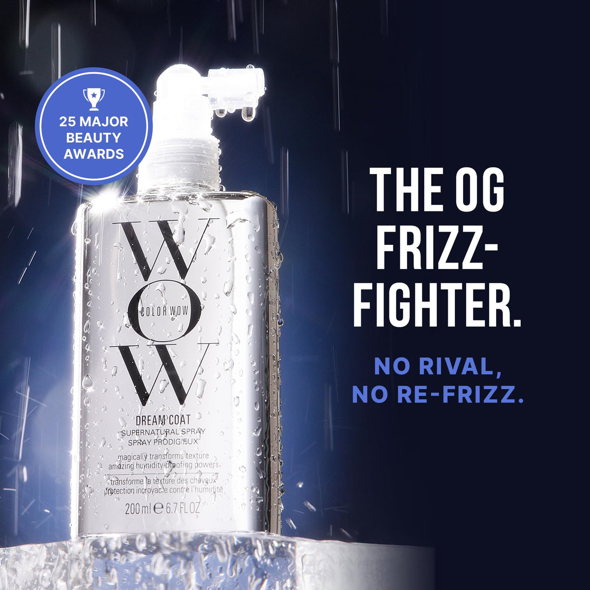 COLOR WOW Dream Coat Supernatural Spray, Anti-Humidity Frizz Control and Heat Protectant for Glassy, Shiny Hair-COLOR WOW Dream Coat Supernatural Spray, Anti-Humidity Frizz Control and Heat Protectant for Glassy, Shiny Hair