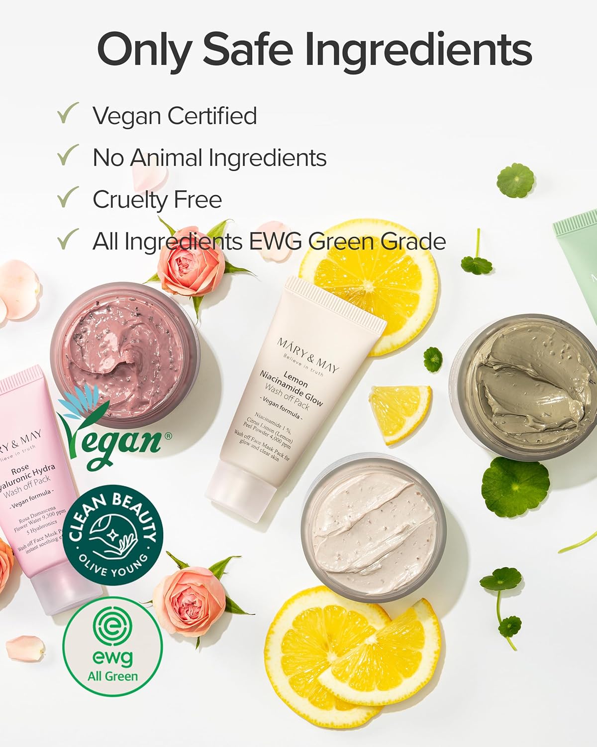 Mary & May Vegan Wash Off Mask Mini Gift Set-Mary & May Vegan Wash Off Mask Mini Gift Set