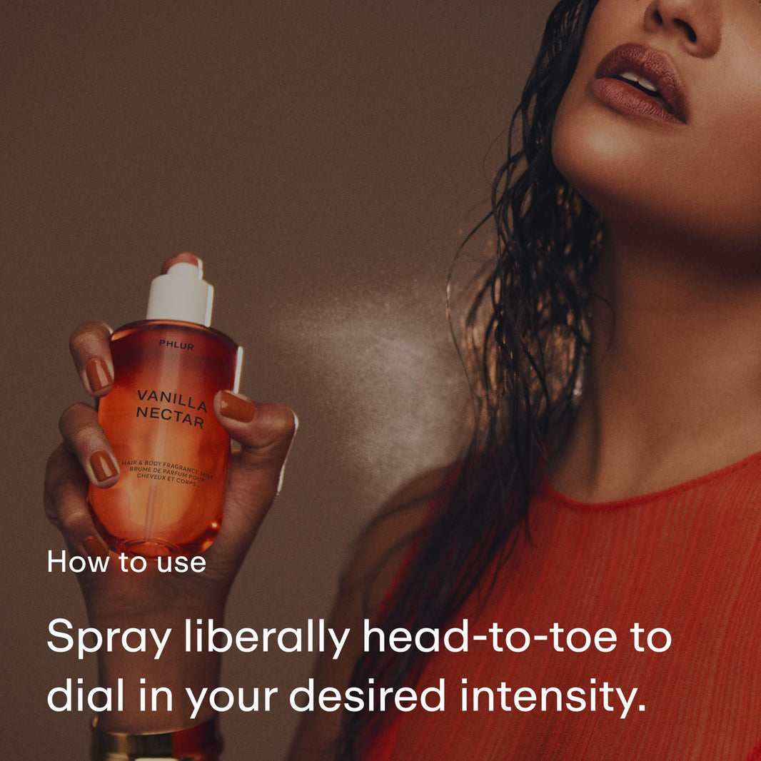 PHLUR Vanilla Skin Body Mist, 8 Fl Oz - Hair and Body Perfume for Women | Vanilla Perfume Body Spray with Pink Pepper, Cashmere Wood & Sandalwood Fragrance-PHLUR Vanilla Skin Body Mist, 8 Fl Oz - Hair and Body Perfume for Women | Vanilla Perfume Body Spray with Pink Pepper, Cashmere Wood & Sandalwood Fragrance