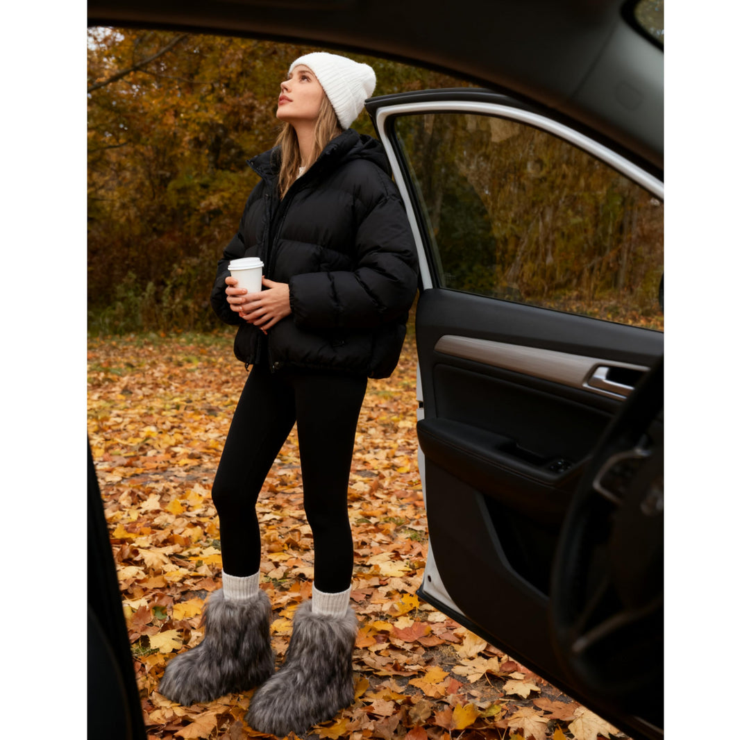 Wnshonzy Fur Boots for Women Snow Furry Fluffy Platform Flat Ankle Mini Boot Winter Round Toe Y2k Comfortable Mid-Calf Short Outdoor 2025-Wnshonzy Fur Boots for Women Snow Furry Fluffy Platform Flat Ankle Mini Boot Winter Round Toe Y2k Comfortable Mid-Calf Short Outdoor 2025