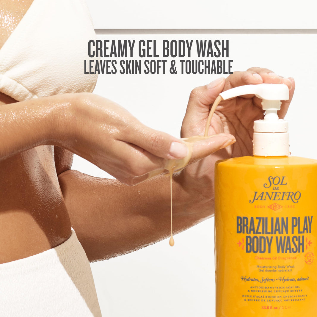 Sol de Janeiro Brazilian Play Body Wash | Moisturizing Shower Gel in Cheirosa 62 Scent-Sol de Janeiro Brazilian Play Body Wash | Moisturizing Shower Gel in Cheirosa 62 Scent