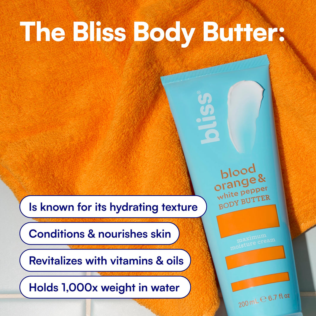 Bliss Lemon and Sage Body Butter - Iconic Scent with Shea Butter and Coconut Oil for Long-Lasting Maximum Moisture - Body Lotion for Smooth, Soft Skin - Vegan and Cruelty-Free - 6.7 Fl Oz-Bliss Lemon and Sage Body Butter - Iconic Scent with Shea Butter and Coconut Oil for Long-Lasting Maximum Moisture - Body Lotion for Smooth, Soft Skin - Vegan and Cruelty-Free - 6.7 Fl Oz