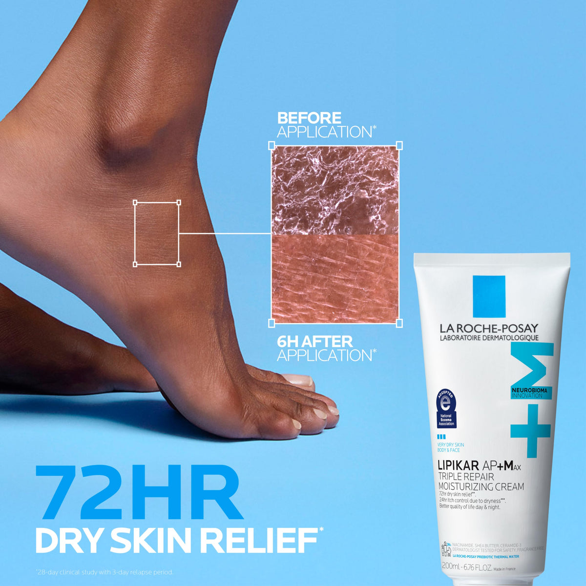 La Roche-Posay Lipikar AP+MAX Triple Repair Moisturizing Body Cream | Face & Body Lotion for Dry Skin with Shea Butter & Niacinamide | Gentle Moisturizer for Very Dry, Rough & Sensitive Skin-La Roche-Posay Lipikar AP+MAX Triple Repair Moisturizing Body Cream | Face & Body Lotion for Dry Skin with Shea Butter & Niacinamide | Gentle Moisturizer for Very Dry, Rough & Sensitive Skin