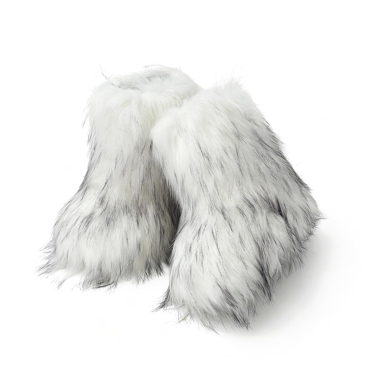 Wnshonzy Fur Boots for Women Snow Furry Fluffy Platform Flat Ankle Mini Boot Winter Round Toe Y2k Comfortable Mid-Calf Short Outdoor 2025-Wnshonzy Fur Boots for Women Snow Furry Fluffy Platform Flat Ankle Mini Boot Winter Round Toe Y2k Comfortable Mid-Calf Short Outdoor 2025