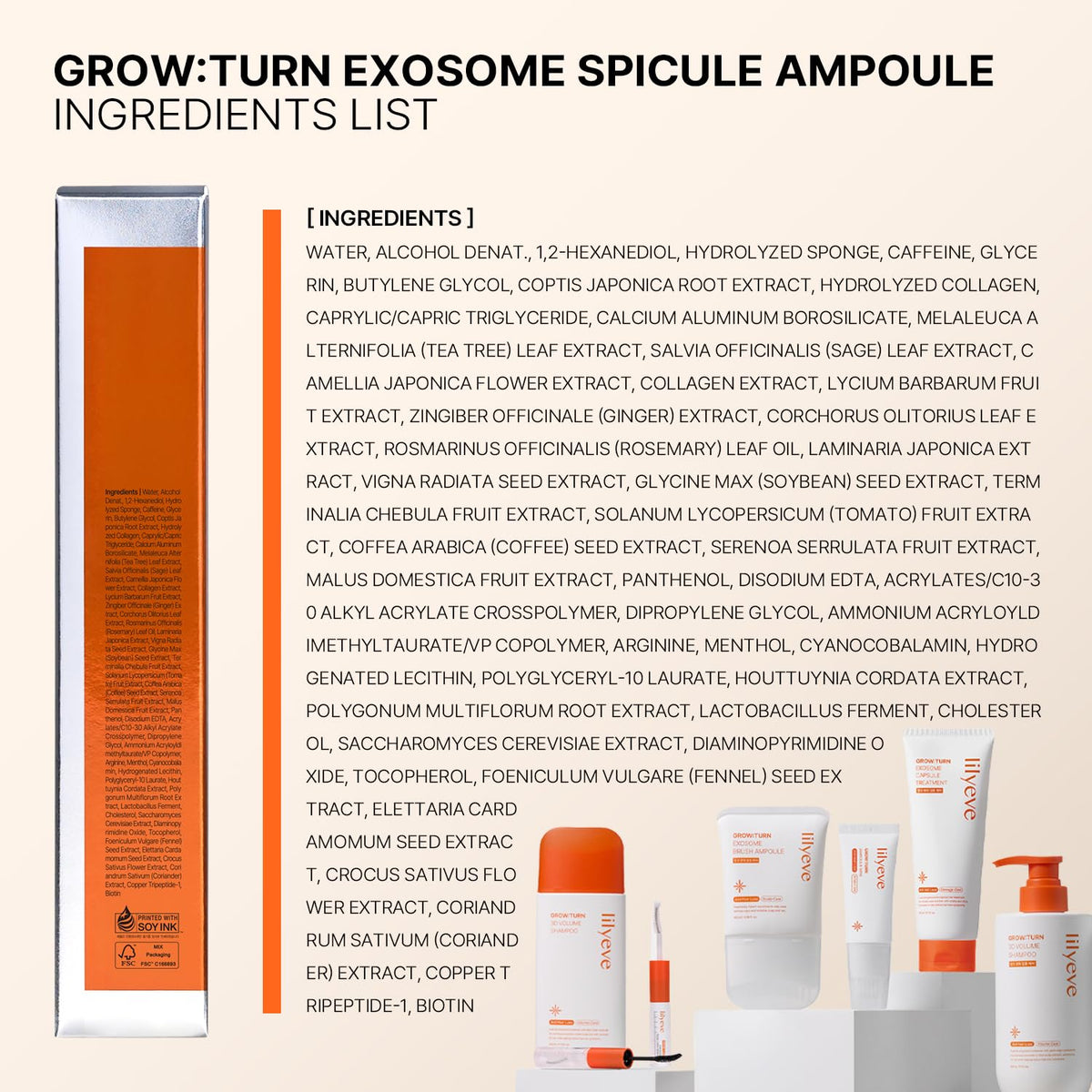 Lilyeve Grow Turn Exosome Spicule Ampoule 3000-Lilyeve Grow Turn Exosome Spicule Ampoule 3000