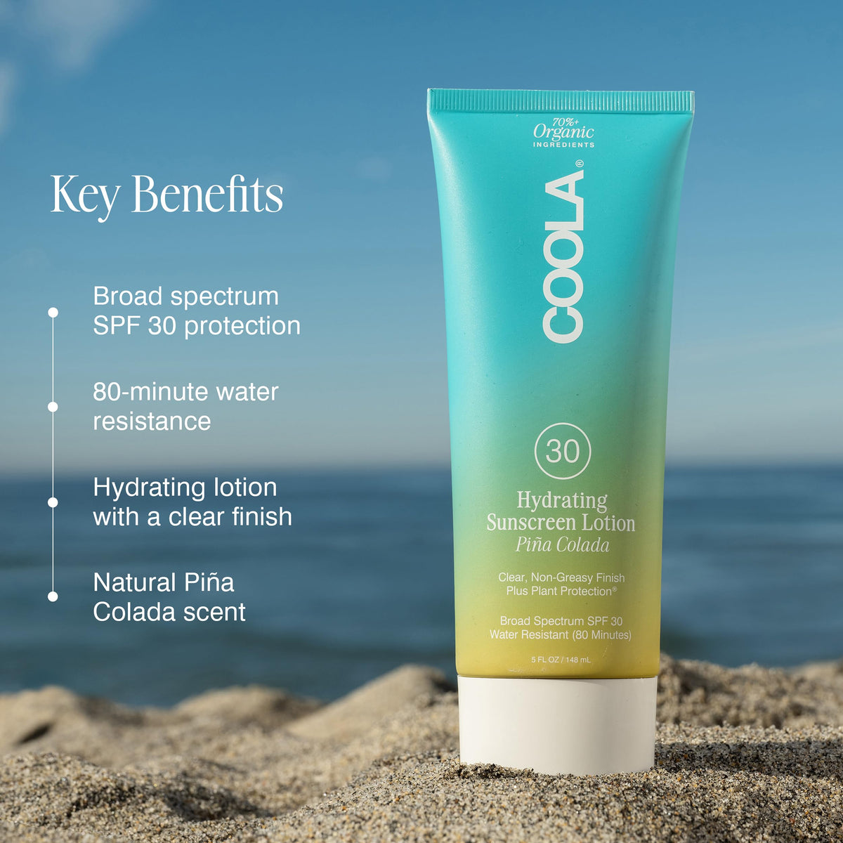 COOLA Organic Sunscreen SPF 30 Sunblock Body Lotion, Dermatologist Tested Skin Care For Daily Protection, Vegan And Gluten Free, 5 Fl Oz-COOLA Organic Sunscreen SPF 30 Sunblock Body Lotion, Dermatologist Tested Skin Care For Daily Protection, Vegan And Gluten Free, 5 Fl Oz