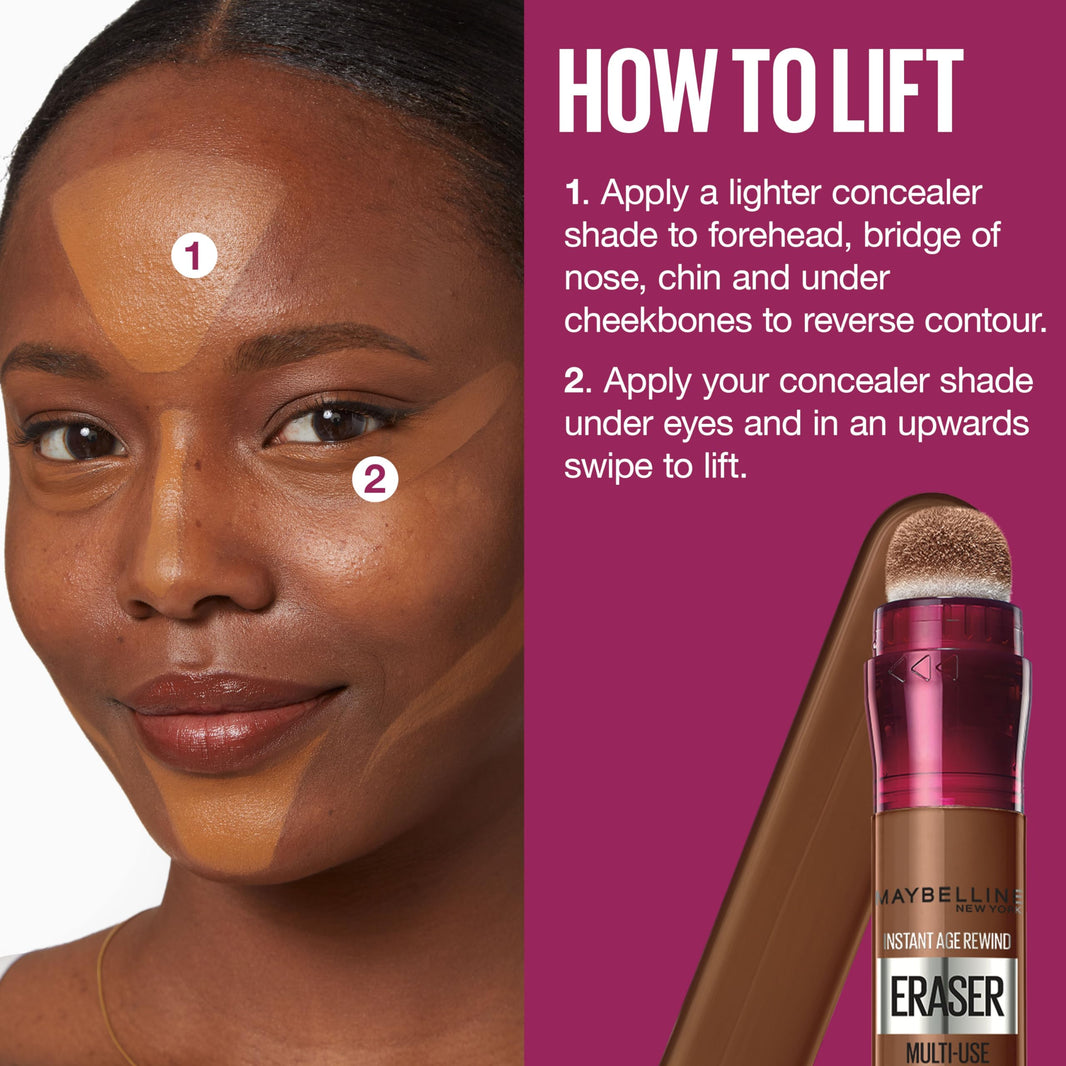 Maybelline Instant Age Rewind Eraser Dark Circles Treatment Multi-Use Concealer, 110, 1 Count (Packaging May Vary)-Maybelline Instant Age Rewind Eraser Dark Circles Treatment Multi-Use Concealer, 110, 1 Count (Packaging May Vary)