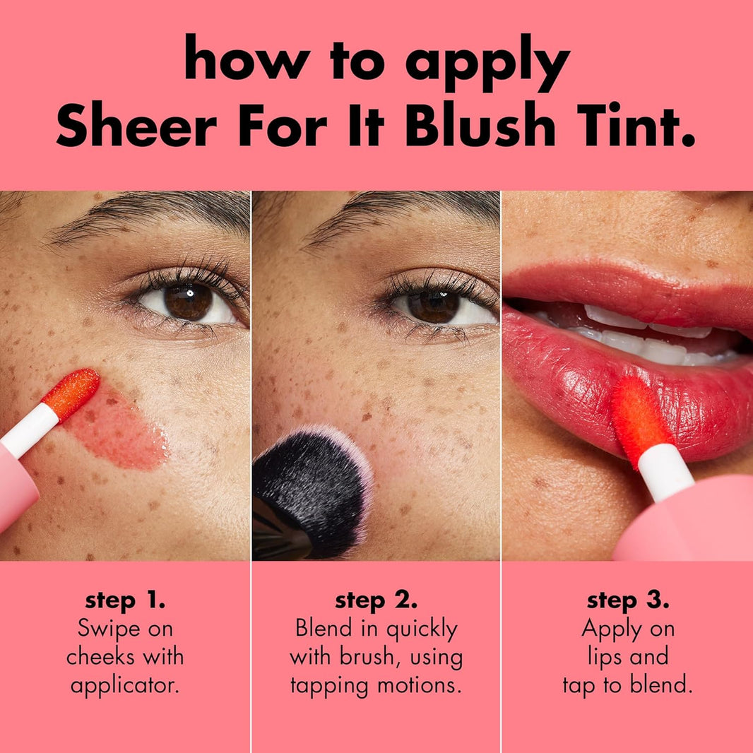 e.l.f. Sheer For It Blush Tint, Multi-Use, Long-Lasting Lip & Cheek Makeup, Creates A Natural Flush Finish, Vegan & Cruelty-Free, Plums Up-e.l.f. Sheer For It Blush Tint, Multi-Use, Long-Lasting Lip & Cheek Makeup, Creates A Natural Flush Finish, Vegan & Cruelty-Free, Plums Up