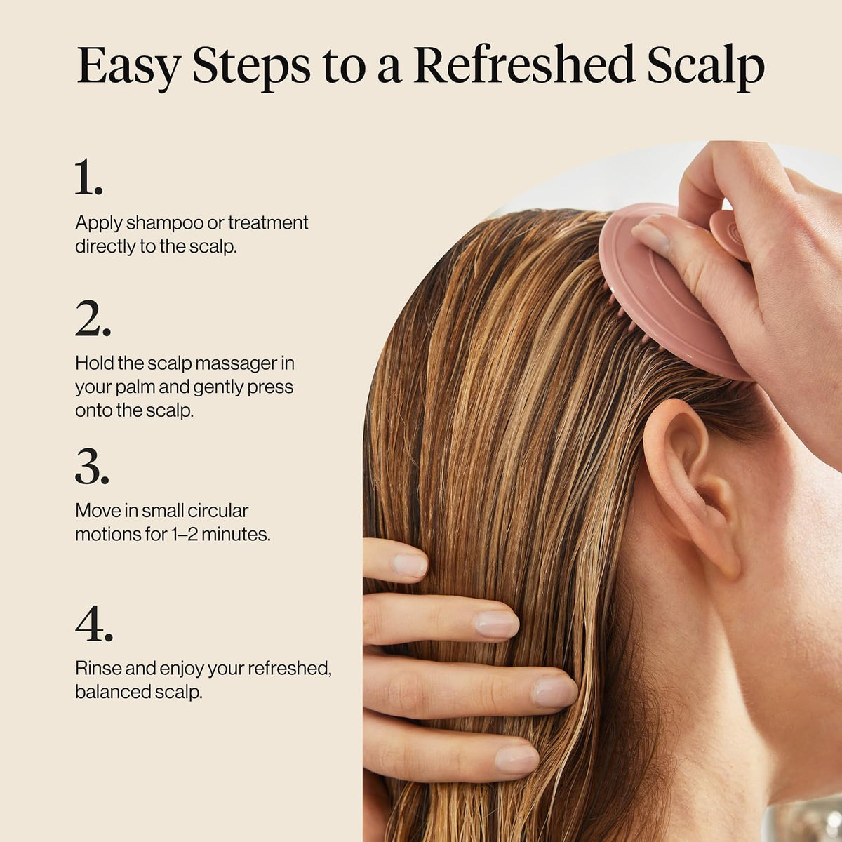 Kitsch Scalp Massager for Hair Care - Scalp Scrubber, Shampoo Brush & Exfoliator for Scalps- Hair Scrubber for Relaxing Bath - Terracotta-Kitsch Scalp Massager for Hair Care - Scalp Scrubber, Shampoo Brush & Exfoliator for Scalps- Hair Scrubber for Relaxing Bath - Terracotta