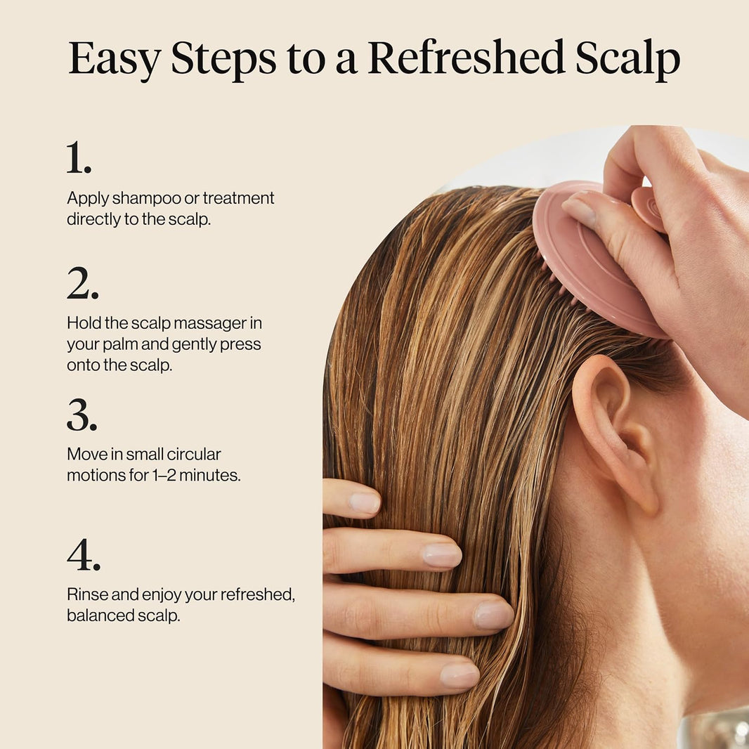 Kitsch Scalp Massager for Hair Care - Scalp Scrubber, Shampoo Brush & Exfoliator for Scalps- Hair Scrubber for Relaxing Bath - Terracotta-Kitsch Scalp Massager for Hair Care - Scalp Scrubber, Shampoo Brush & Exfoliator for Scalps- Hair Scrubber for Relaxing Bath - Terracotta