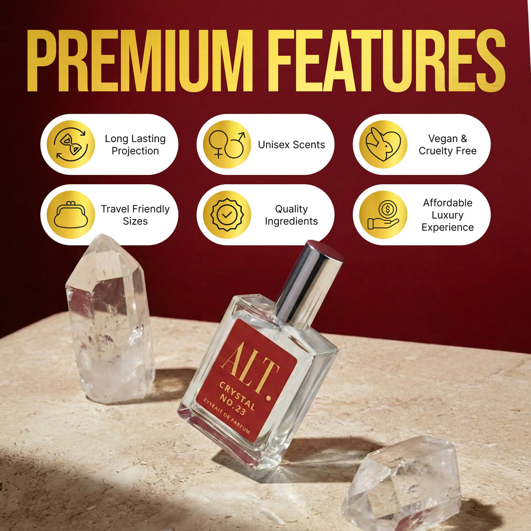 ALT. FRAGRANCES Crystal No. 23 – Inspired by Bac. Roug. 540, Unisex Perfume, Extrait de Parfum, Long Lasting Perfume for Men & Women with Jasmine, Amberwood & Cedar Notes, 60ml-ALT. FRAGRANCES Crystal No. 23 – Inspired by Bac. Roug. 540, Unisex Perfume, Extrait de Parfum, Long Lasting Perfume for Men & Women with Jasmine, Amberwood & Cedar Notes, 60ml