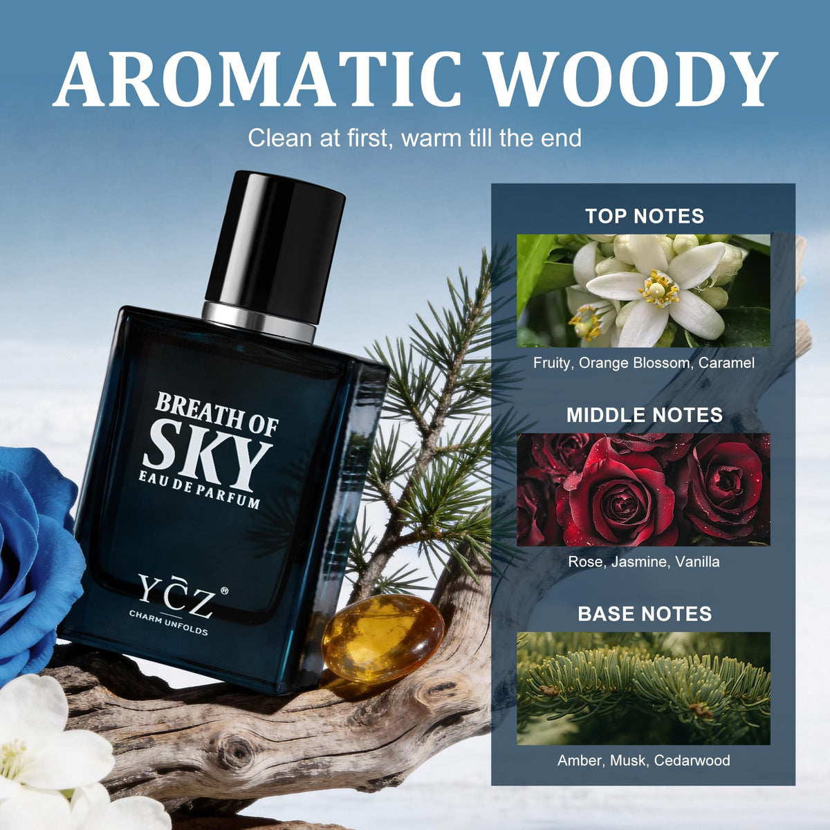 Ycz Midnight Marine Eau de Parfum for Men, 1.7 Fl Oz (50 mL), Long-Lasting Cologne, Fresh Marine & Woody Fragrance with Grapefruit, Ginger and Cedar Notes for Daily Wear, Date Night and Gifts-Ycz Midnight Marine Eau de Parfum for Men, 1.7 Fl Oz (50 mL), Long-Lasting Cologne, Fresh Marine & Woody Fragrance with Grapefruit, Ginger and Cedar Notes for Daily Wear, Date Night and Gifts
