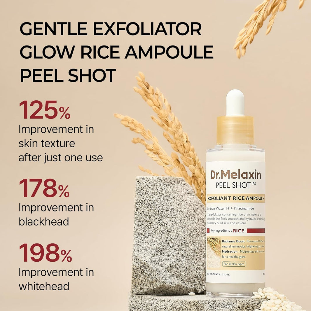 Dr. Melaxin Peel Shot Exfoliant Rice Ampoule-Dr. Melaxin Peel Shot Exfoliant Rice Ampoule