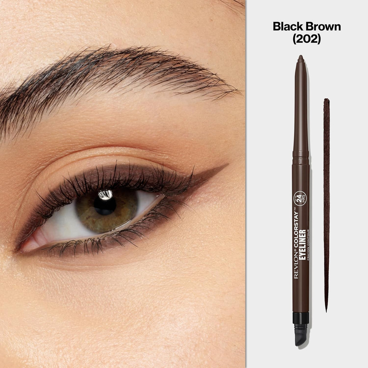 Revlon ColorStay Pencil Waterproof Eyeliner, Smudge-Proof, Eye Makeup with Built-In Sharpener, Long-Lasting, Matte Finish, 201 Black, 2 pack-Revlon ColorStay Pencil Waterproof Eyeliner, Smudge-Proof, Eye Makeup with Built-In Sharpener, Long-Lasting, Matte Finish, 201 Black, 2 pack