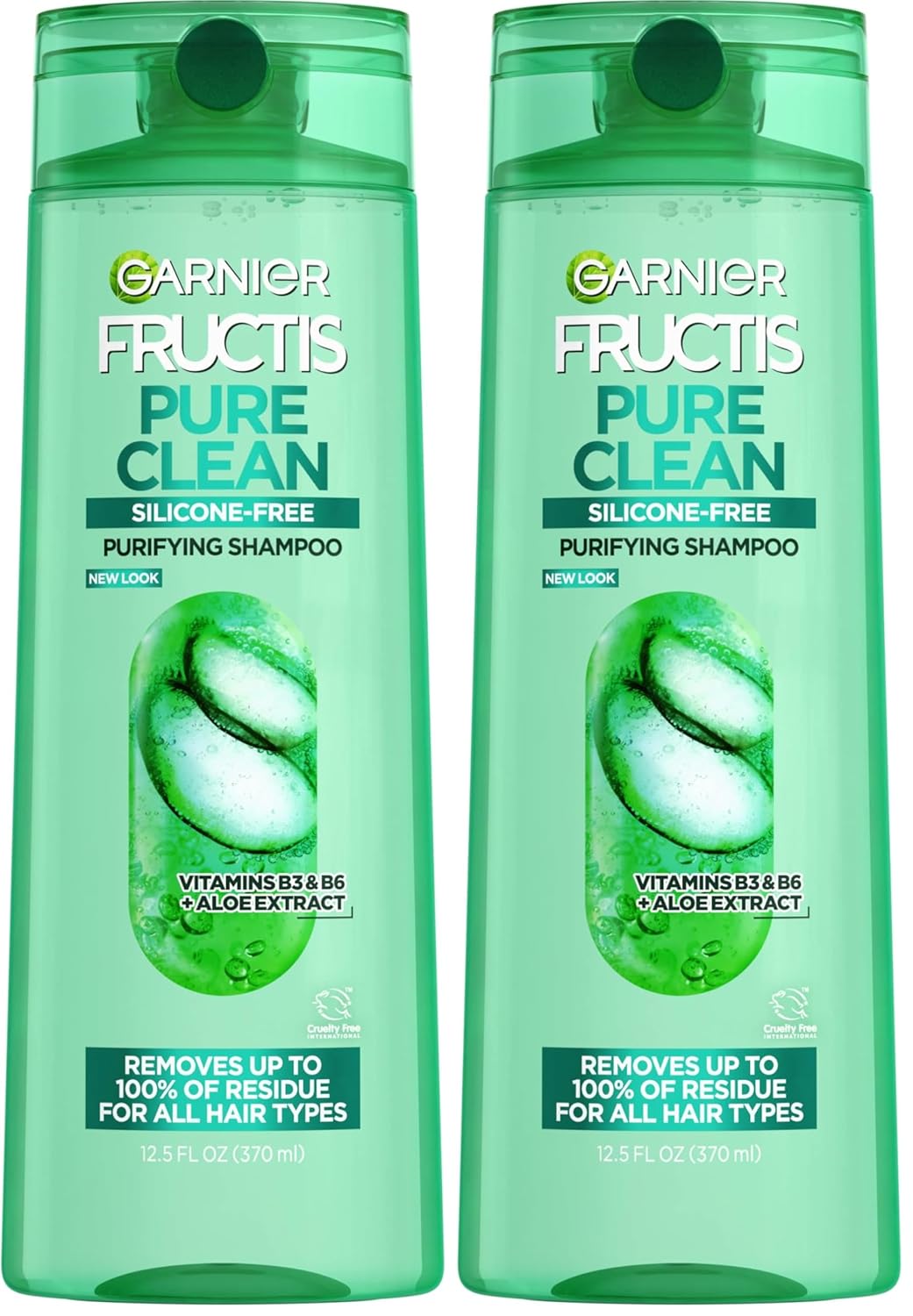 Garnier Fructis Pure Clean Purifying Shampoo, Silicone-Free, 12.5 Fl Oz, 1 Count (Packaging May Vary)-Garnier Fructis Pure Clean Purifying Shampoo, Silicone-Free, 12.5 Fl Oz, 1 Count (Packaging May Vary)