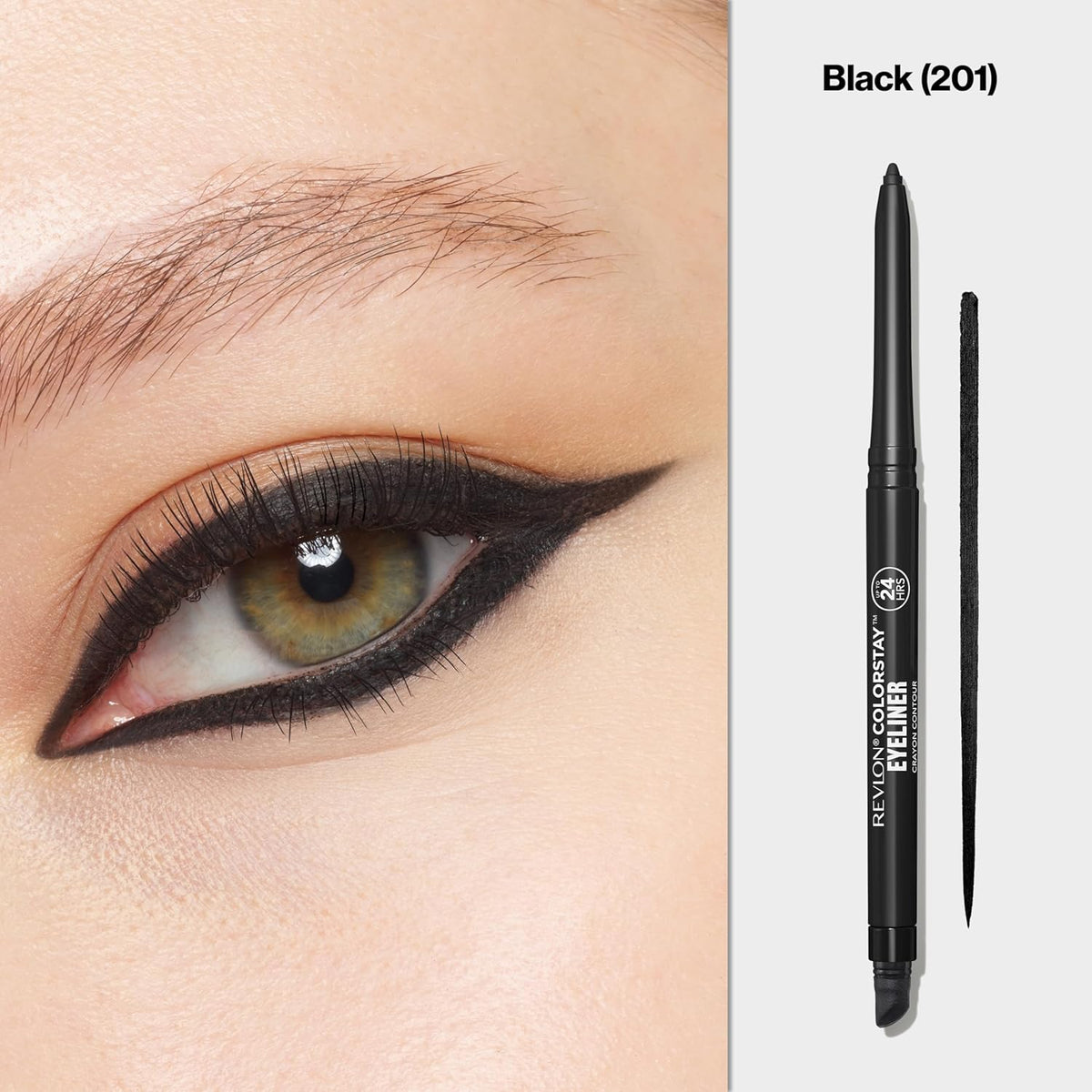Revlon ColorStay Pencil Waterproof Eyeliner, Smudge-Proof, Eye Makeup with Built-In Sharpener, Long-Lasting, Matte Finish, 201 Black, 2 pack-Revlon ColorStay Pencil Waterproof Eyeliner, Smudge-Proof, Eye Makeup with Built-In Sharpener, Long-Lasting, Matte Finish, 201 Black, 2 pack