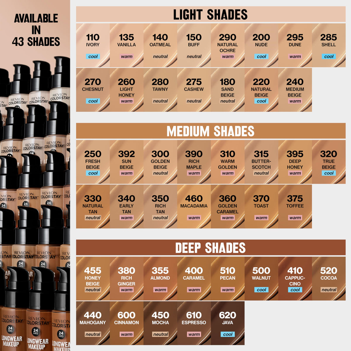 Revlon Liquid Foundation, ColorStay Face Makeup for Combination & Oily Skin, SPF 15, Medium-Full Coverage with Matte Finish, 180 Sand Beige, 1 Fl Oz-Revlon Liquid Foundation, ColorStay Face Makeup for Combination & Oily Skin, SPF 15, Medium-Full Coverage with Matte Finish, 180 Sand Beige, 1 Fl Oz