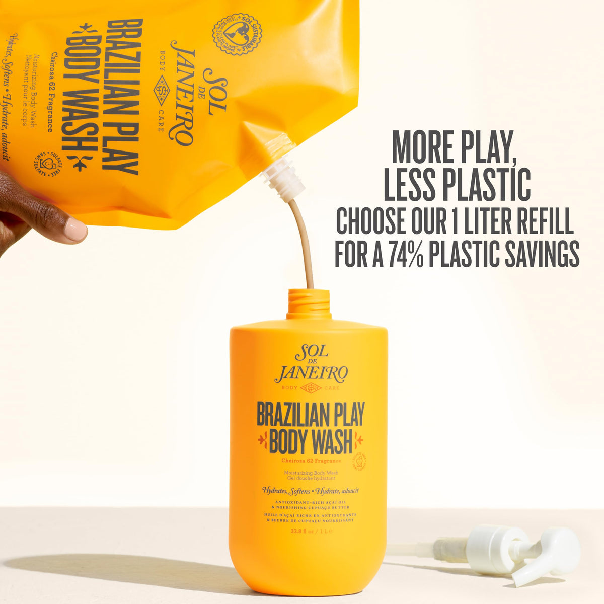 Sol de Janeiro Brazilian Play Body Wash | Moisturizing Shower Gel in Cheirosa 62 Scent-Sol de Janeiro Brazilian Play Body Wash | Moisturizing Shower Gel in Cheirosa 62 Scent