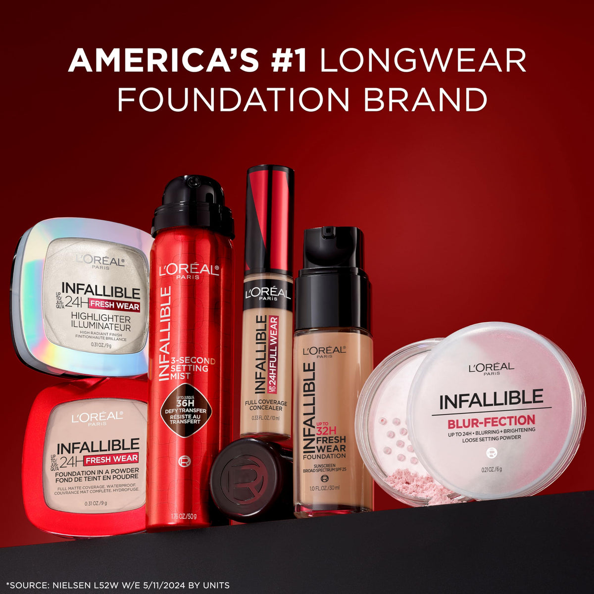 L'Oreal Paris Infallible Blur-fection Longwear Loose Setting Powder, Blurring Face Powder With Up to 24HRs of Wear, Brightening Light Pink, 1 Kit-L'Oreal Paris Infallible Blur-fection Longwear Loose Setting Powder, Blurring Face Powder With Up to 24HRs of Wear, Brightening Light Pink, 1 Kit