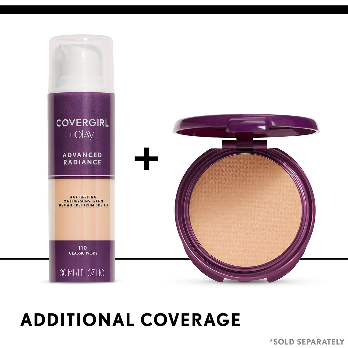 COVERGIRL Advanced Radiance Age-Defying Foundation Makeup, Classic Beige, 1 oz (Packaging May Vary)-COVERGIRL Advanced Radiance Age-Defying Foundation Makeup, Classic Beige, 1 oz (Packaging May Vary)