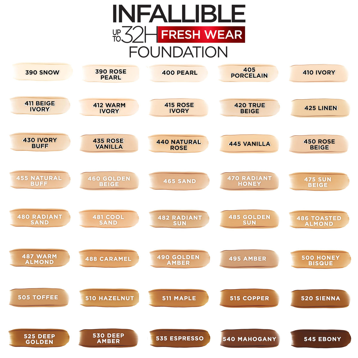 L'Oreal Paris Makeup Infallible Up to 32 Hour Fresh Wear Lightweight Foundation, 405 Porcelain, 1 Fl Oz, Packaging May Vary-L'Oreal Paris Makeup Infallible Up to 32 Hour Fresh Wear Lightweight Foundation, 405 Porcelain, 1 Fl Oz, Packaging May Vary