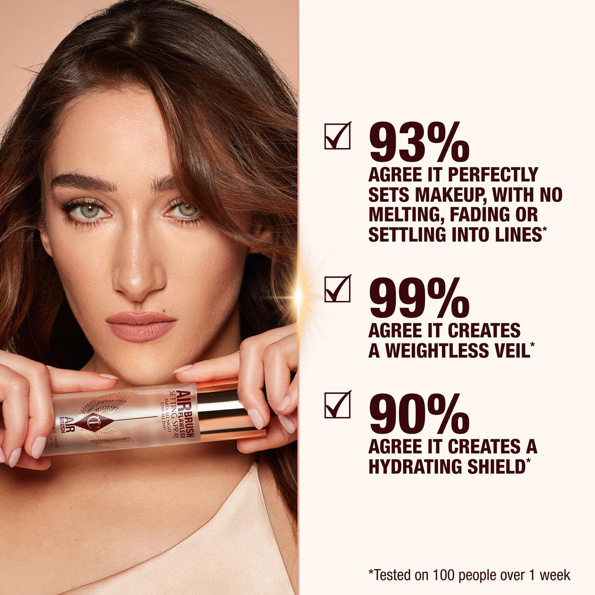 Charlotte Tilbury Airbrush Flawless Setting Spray - Ultra-Fine Hydrating Mist to Prime & Set Makeup Up to 16Hr – Soothes and Blurs Skin, Waterproof, Wedding Makeup-Charlotte Tilbury Airbrush Flawless Setting Spray - Ultra-Fine Hydrating Mist to Prime & Set Makeup Up to 16Hr – Soothes and Blurs Skin, Waterproof, Wedding Makeup