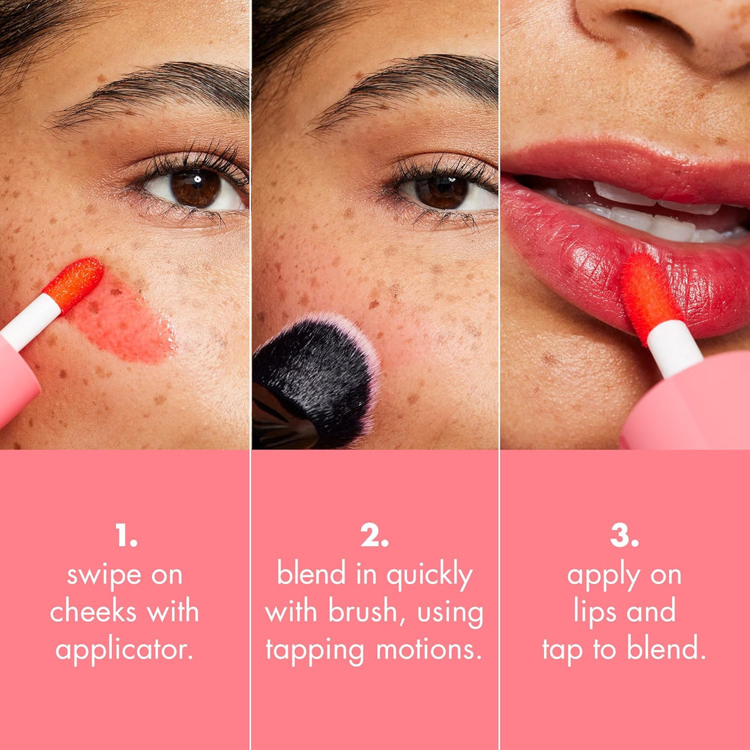 e.l.f. Sheer For It Blush Tint, Multi-Use, Long-Lasting Lip & Cheek Makeup, Creates A Natural Flush Finish, Vegan & Cruelty-Free, Plums Up-e.l.f. Sheer For It Blush Tint, Multi-Use, Long-Lasting Lip & Cheek Makeup, Creates A Natural Flush Finish, Vegan & Cruelty-Free, Plums Up