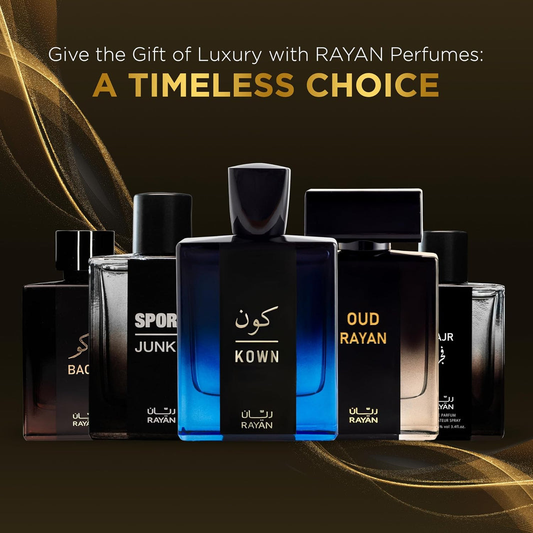 RAYAN Kown - Modern Woody Oud Perfume for Men, Arabian Eau De Parfum, 100mL (3.34 Fl oz) Perfumes Arabes Para Hombres, Long Lasting Perfume with Bergamot, Lavender, Cardamom - A Gift for All Occasions-RAYAN Kown - Modern Woody Oud Perfume for Men, Arabian Eau De Parfum, 100mL (3.34 Fl oz) Perfumes Arabes Para Hombres, Long Lasting Perfume with Bergamot, Lavender, Cardamom - A Gift for All Occasions