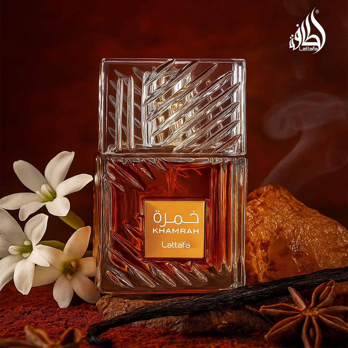 Lattafa Khamrah - Vanilla, Warm Spicy, Amber, Cinnamon - Eau de Parfum Long-Lasting Fragrance for Unisex, 3.40 Ounce / 100 ml-Lattafa Khamrah - Vanilla, Warm Spicy, Amber, Cinnamon - Eau de Parfum Long-Lasting Fragrance for Unisex, 3.40 Ounce / 100 ml
