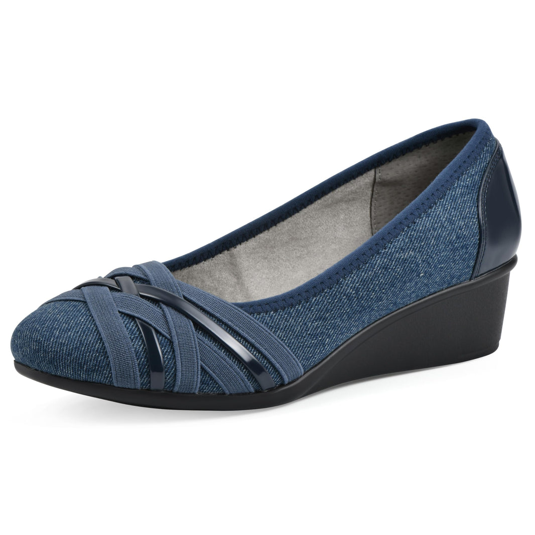 Cliffs by White Mountain Women's Bowie Cushioned Ballet Wedge Heel-Cliffs by White Mountain Women's Bowie Cushioned Ballet Wedge Heel