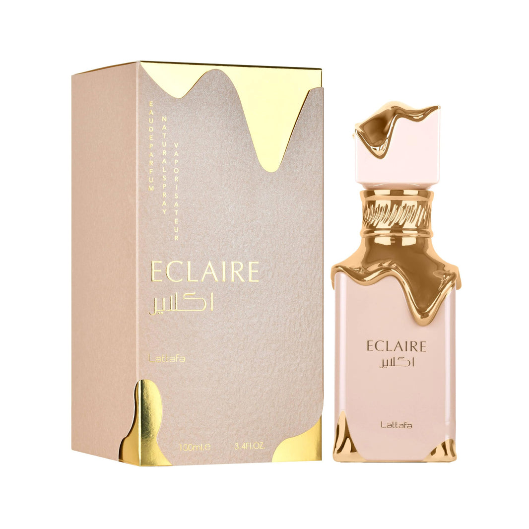 Lattafa Eclaire - Vanilla, Caramel, Sweet, Floral - Eau de Parfum Long-Lasting Fragrance for Women, 3.40 Ounce / 100 ml-Lattafa Eclaire - Vanilla, Caramel, Sweet, Floral - Eau de Parfum Long-Lasting Fragrance for Women, 3.40 Ounce / 100 ml
