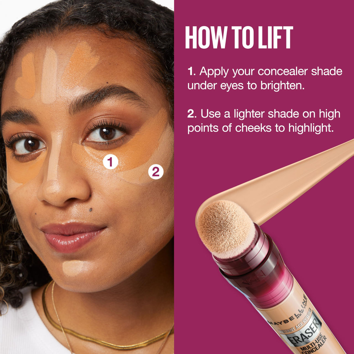 Maybelline Instant Age Rewind Eraser Dark Circles Treatment Multi-Use Concealer, 110, 1 Count (Packaging May Vary)-Maybelline Instant Age Rewind Eraser Dark Circles Treatment Multi-Use Concealer, 110, 1 Count (Packaging May Vary)