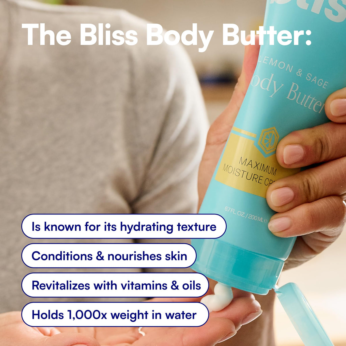 Bliss Lemon and Sage Body Butter - Iconic Scent with Shea Butter and Coconut Oil for Long-Lasting Maximum Moisture - Body Lotion for Smooth, Soft Skin - Vegan and Cruelty-Free - 6.7 Fl Oz-Bliss Lemon and Sage Body Butter - Iconic Scent with Shea Butter and Coconut Oil for Long-Lasting Maximum Moisture - Body Lotion for Smooth, Soft Skin - Vegan and Cruelty-Free - 6.7 Fl Oz