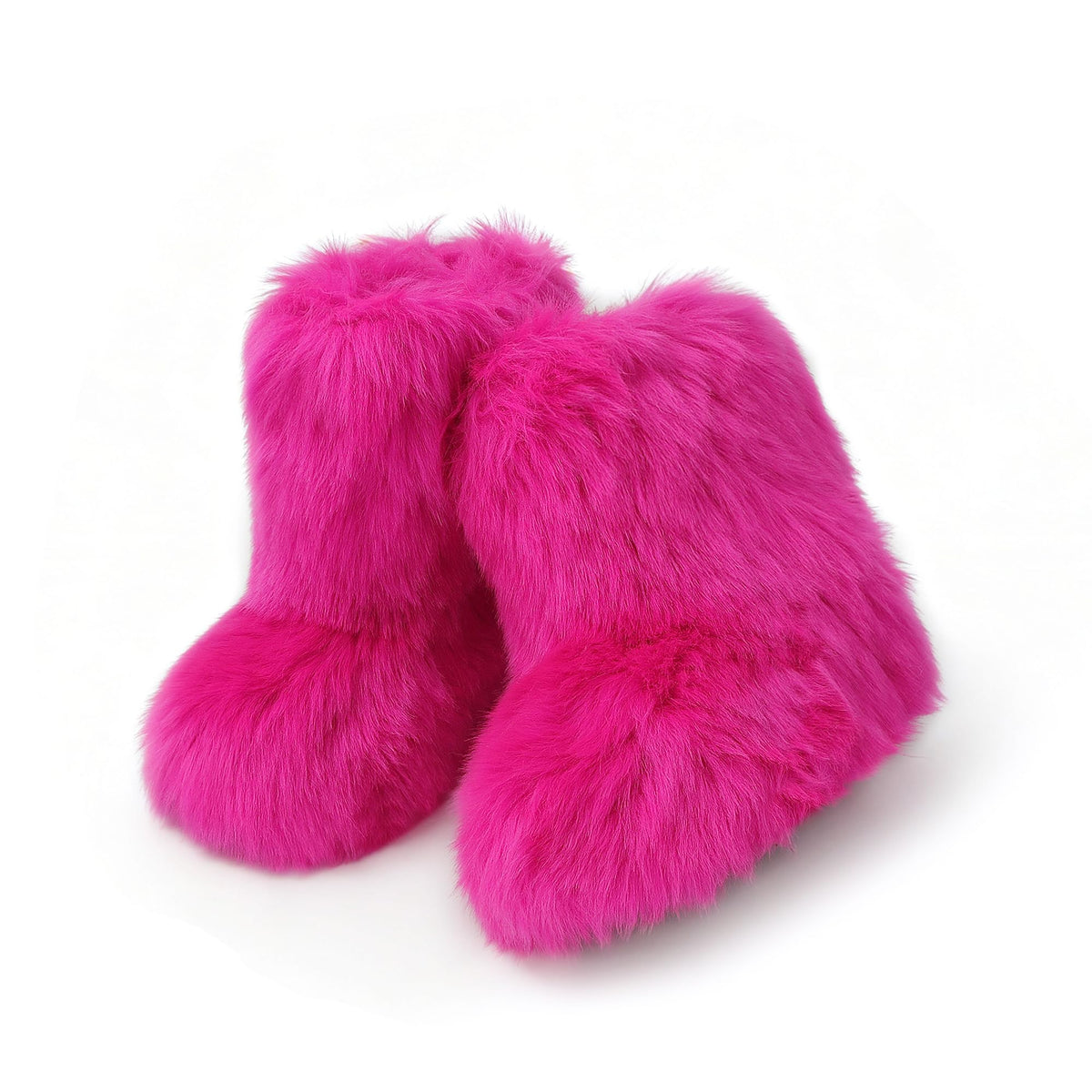 Wnshonzy Fur Boots for Women Snow Furry Fluffy Platform Flat Ankle Mini Boot Winter Round Toe Y2k Comfortable Mid-Calf Short Outdoor 2025-Wnshonzy Fur Boots for Women Snow Furry Fluffy Platform Flat Ankle Mini Boot Winter Round Toe Y2k Comfortable Mid-Calf Short Outdoor 2025