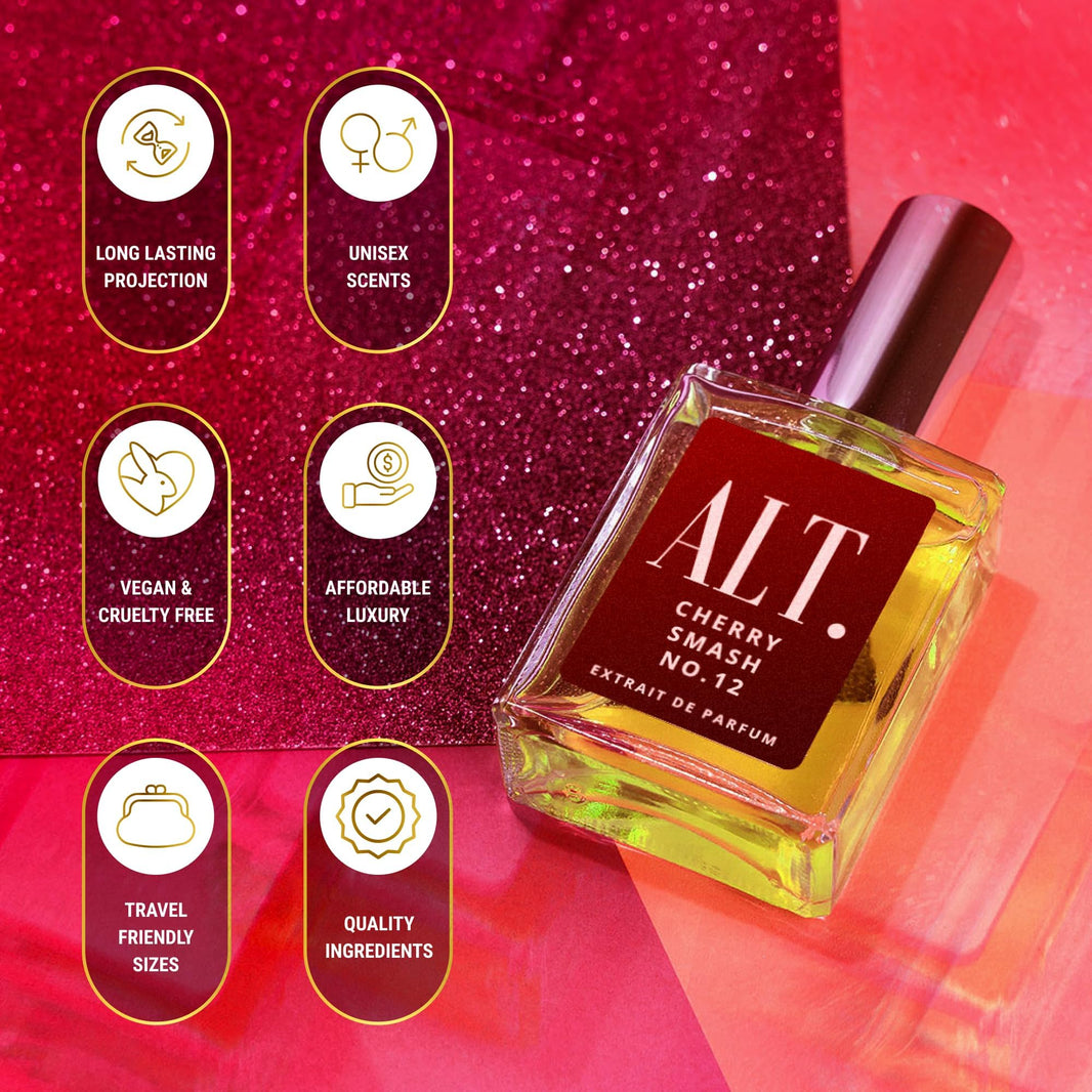 ALT. FRAGRANCES Cherry Smash No. 12, Inspired by Lost Chery Perfume for Women & Men, Unisex Perfume, Extrait de Parfum, Long Lasting Scent, 60ml-ALT. FRAGRANCES Cherry Smash No. 12, Inspired by Lost Chery Perfume for Women & Men, Unisex Perfume, Extrait de Parfum, Long Lasting Scent, 60ml