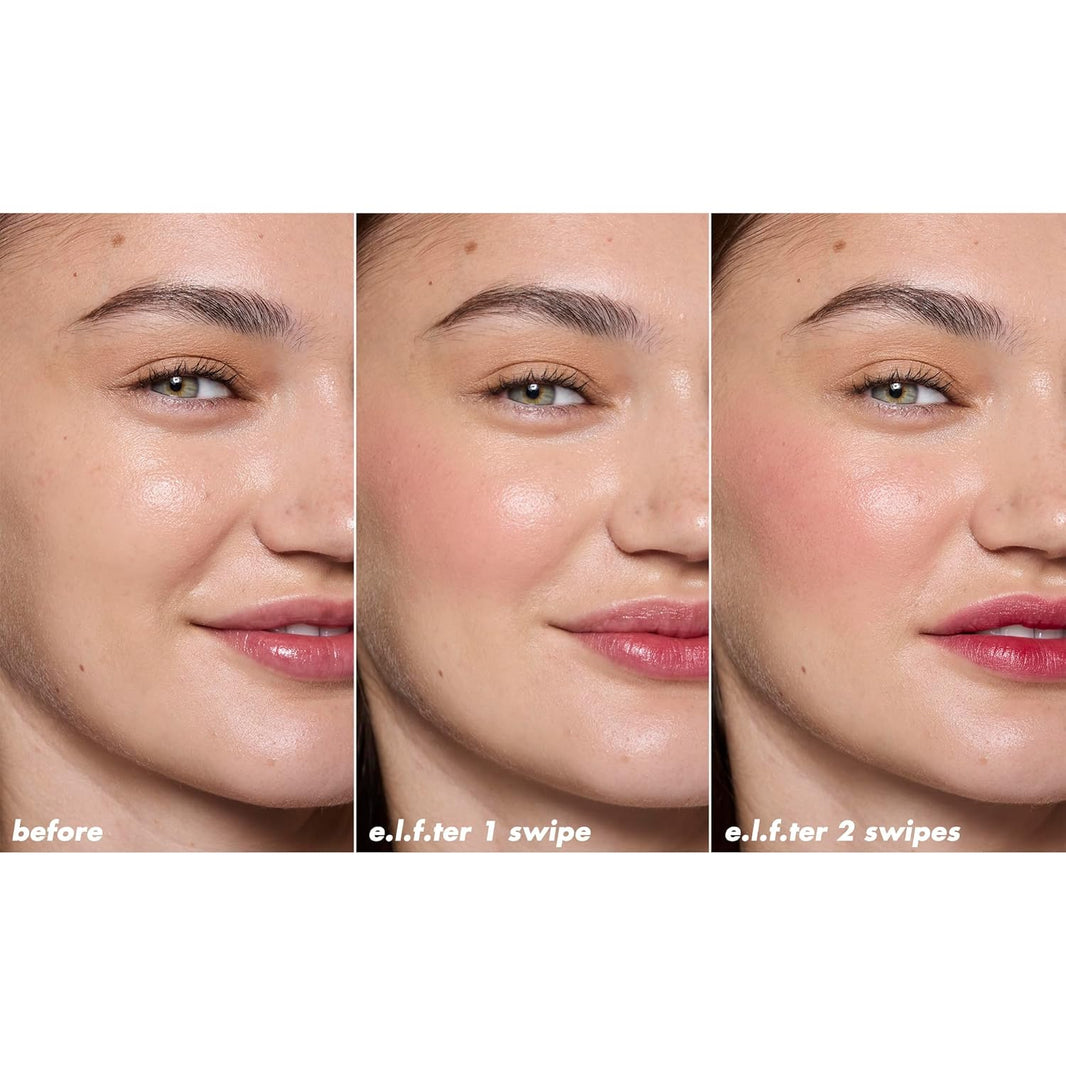 e.l.f. Sheer For It Blush Tint, Multi-Use, Long-Lasting Lip & Cheek Makeup, Creates A Natural Flush Finish, Vegan & Cruelty-Free, Plums Up-e.l.f. Sheer For It Blush Tint, Multi-Use, Long-Lasting Lip & Cheek Makeup, Creates A Natural Flush Finish, Vegan & Cruelty-Free, Plums Up