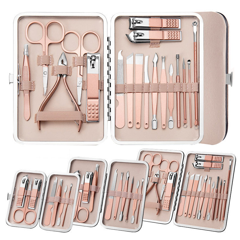 Professional Scissors Nail Clippers Set Ear Spoon Dead Skin Pliers Nail Cutting Pliers Pedicure Knife Nail Groove Trimmers-5d4690d4c85a6f7dba16703cb4fe636