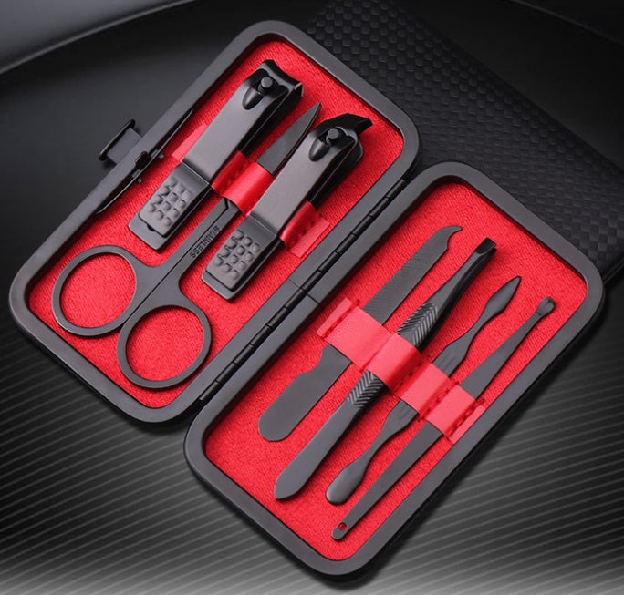 7 nail clippers Nail Manicure Set knife eyebrow set function Manicure Manicure Kit-b49aa71e223d1bb08e6b6fa364d87686