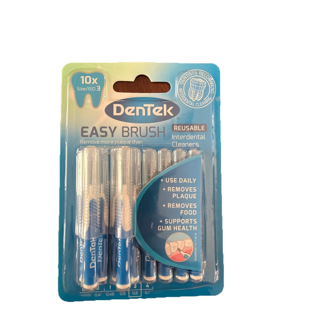 DenTek Easy Brush Interdental Brushes, ISO3 / 0.6mm, Reusable-DenTek Easy Brush Interdental Brushes, ISO3 / 0.6mm, Reusable