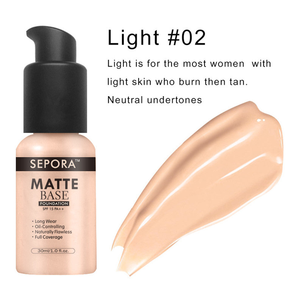 Isolate Waterproof Natural Concealer Base Makeup Matte Liquid Foundation Oil Control Foundation Cream-f9da94f8674a9165dbf412127b5f6568