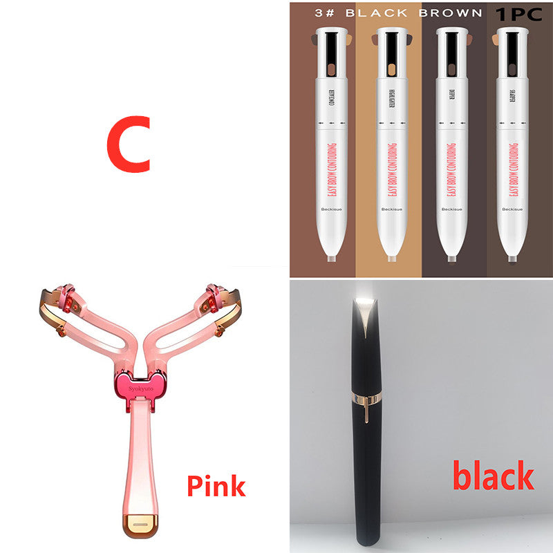 Eyebrow Shaping Set 3 In 1 Foldable Adjustable Eyebrow Stencil For Perfect Brows Shapes Makeup-54289c3be69fd2f6be2b08d9486e2dc1