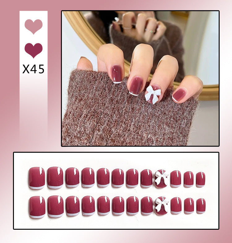 French Worn Removable Nails And Diamonds-c9dc0a93747a74d84e2699aaf995dcba
