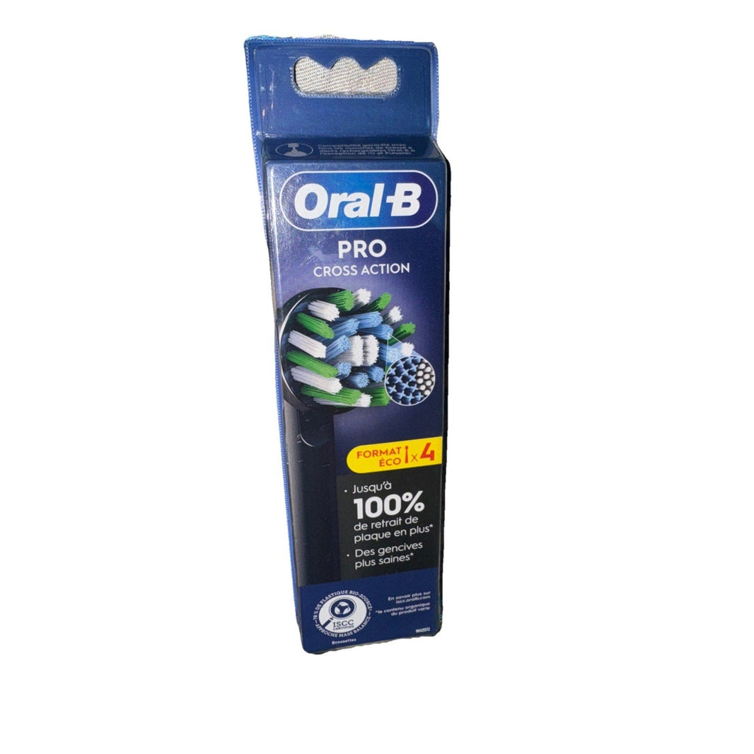 Oral-B Cross Action Clean Maximizer Replacement Toothbrush Heads, White (4 Count)-Oral-B Cross Action Clean Maximizer Replacement Toothbrush Heads, White (4 Count)