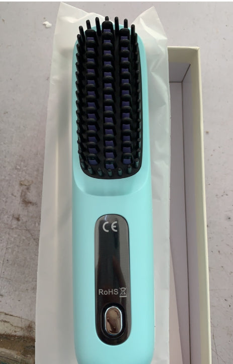 2 In 1 Straight Hair Comb Wireless Hair Straightener Brush Hair Fast Heating Portable Hot Curler USB Charging-eb29fd931461db80df387ccb476e9614