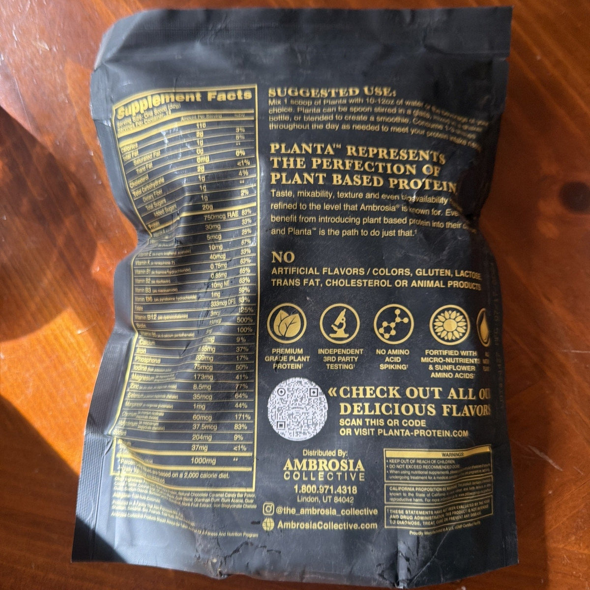 Plant Protein - Chocolate Caramel Candy Bar (14 Servings)-Plant Protein - Chocolate Caramel Candy Bar (14 Servings)