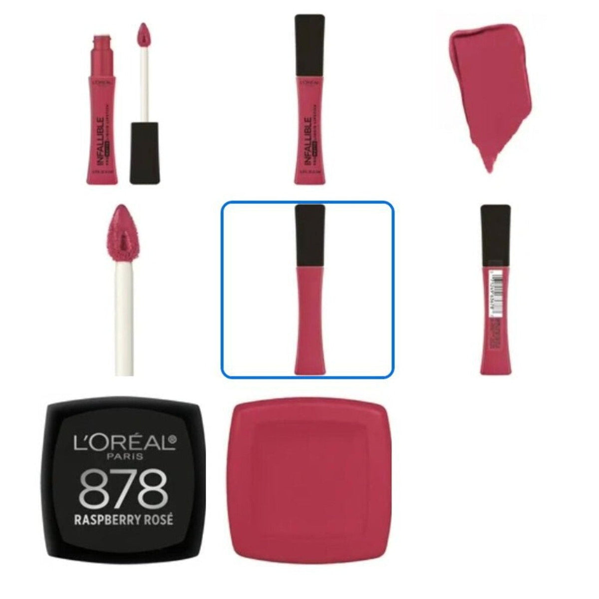 L'Oreal Paris Infallible Pro Matte Liquid Lipstick, Raspberry Rose 0.21 oz-L'Oreal Paris Infallible Pro Matte Liquid Lipstick, Raspberry Rose 0.21 oz